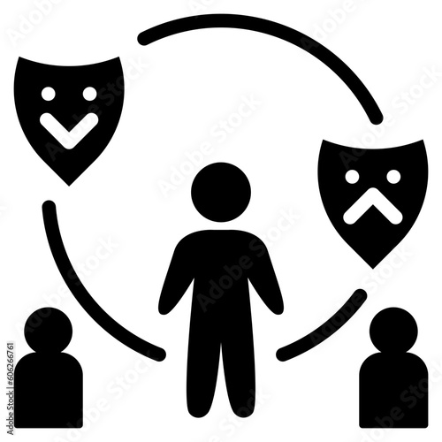 fake glyph style icon