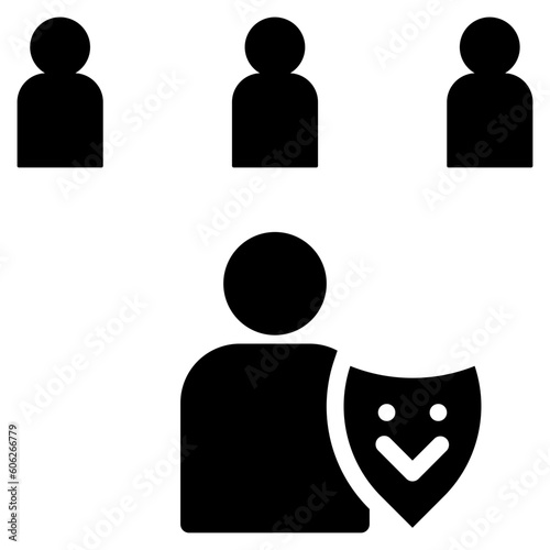 fake glyph style icon