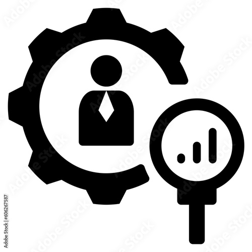 performance glyph style icon