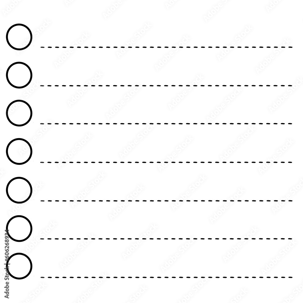 Black planner element and check box.