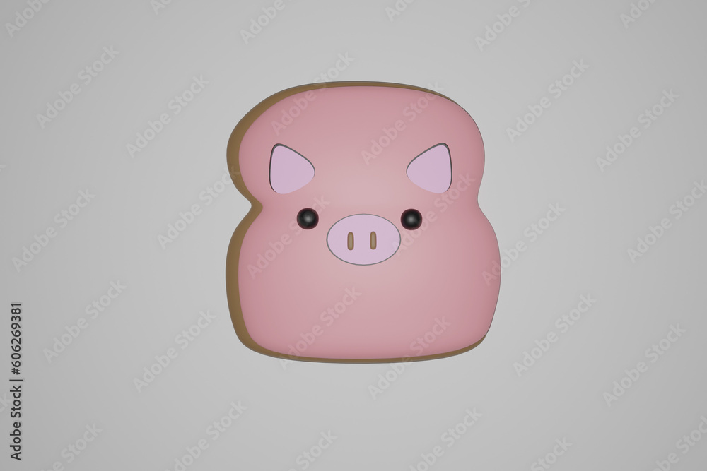 bread, Set Pig, pink, money, piggy, cute, emoji, fun, background bread, Set Pig, pink, money, piggy, cute, emoji, fun, background