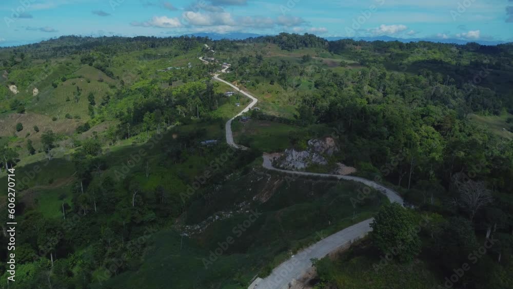 Road To Barangay Ned Lake Sebu South Cotabato Philippines 素材庫影片