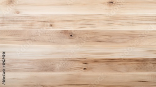 Empty wood table on isolated white background with display montage for product, generate ai