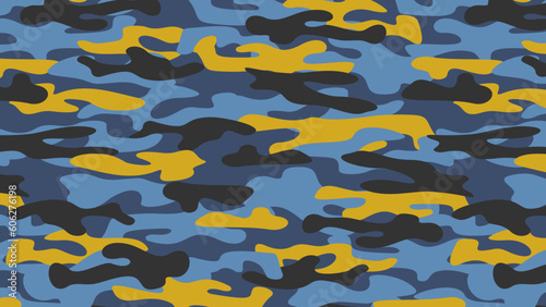Vector camo pattern seamless camoflage repeatable texture