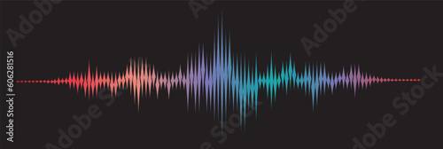 equalizer wave on black background	