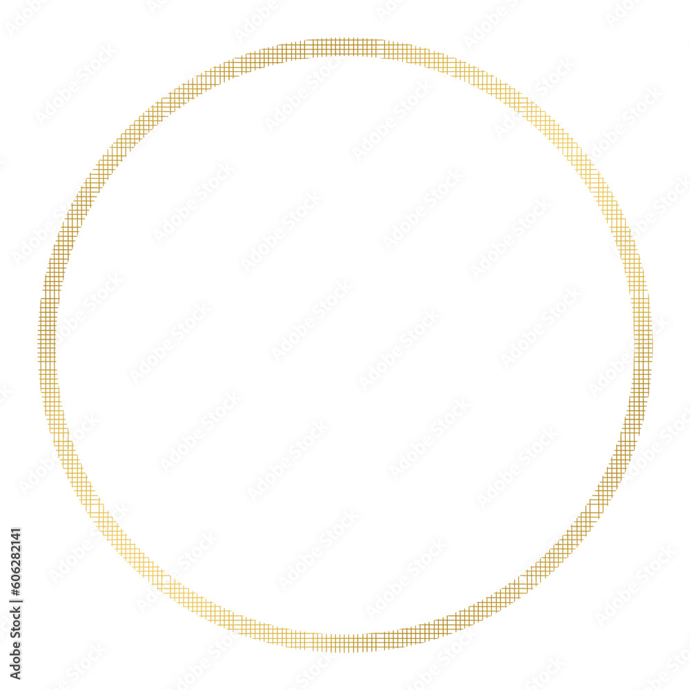 Gold circle frame. Gold circle frame.