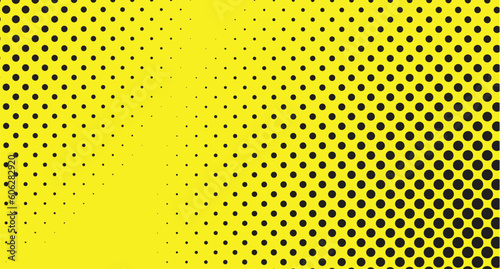 abstract background halftone black and yellow