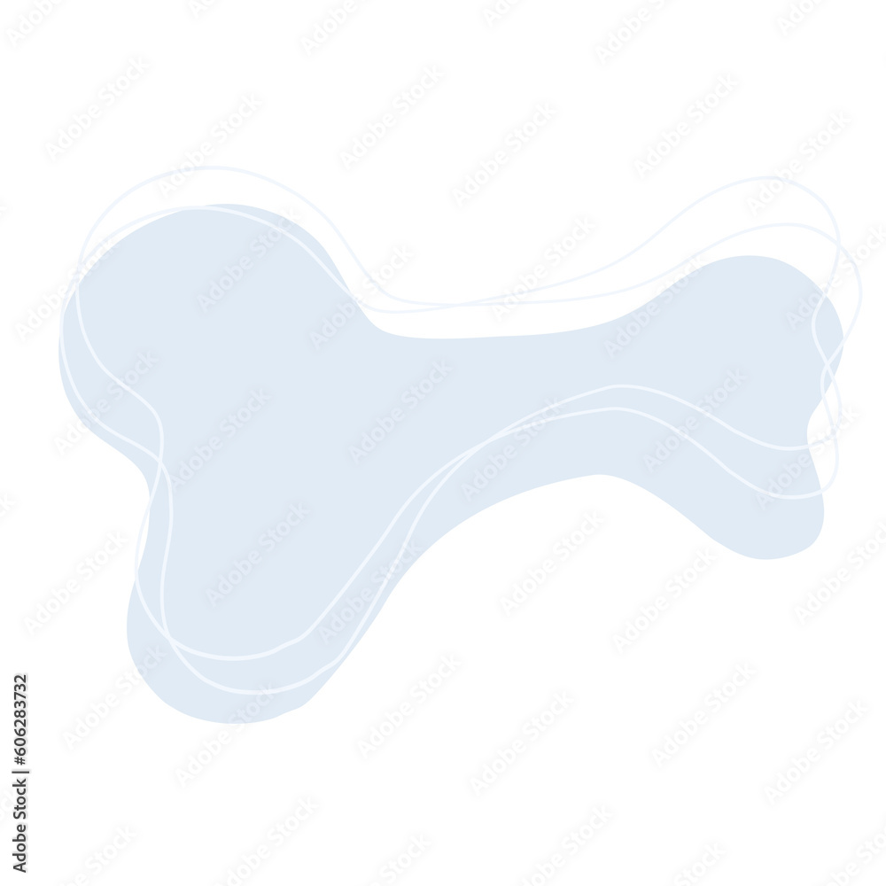 Abstract shape blue blob and line art. Abstract shape blue blob and line art.