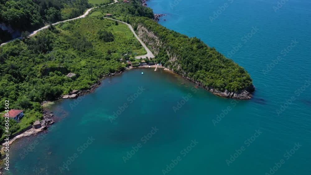 Gideros bay view, Cide, Kastamonu, Turkey, also the most beautiful natural Bay of your Black Sea, dating from the Genoese Gideros bay view, Cide, Kastamonu, Turkey, also the most beautiful natural Bay of your Black Sea, dating from the Genoese