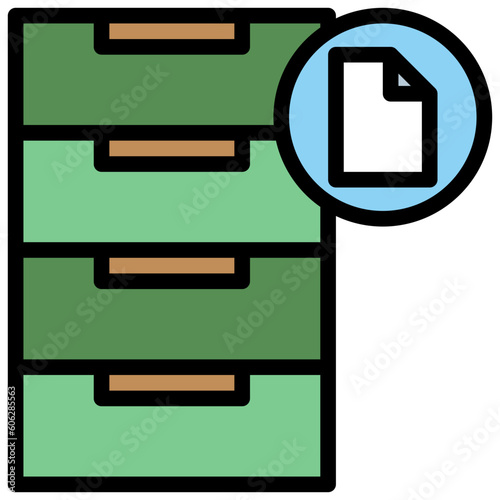 archives line icon,linear,outline,graphic,illustration