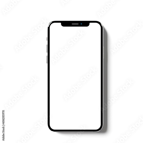 phone isolated on white background generated by Ai / Ai 