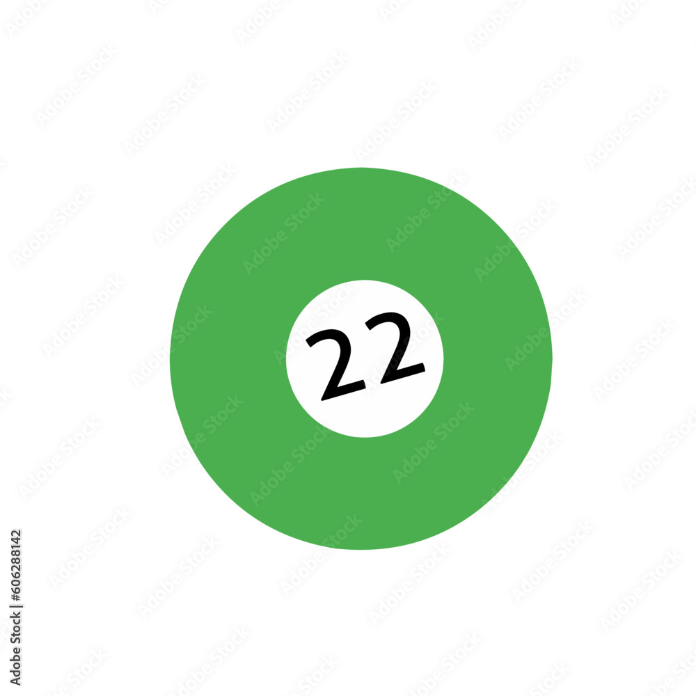 billiard ball vector 