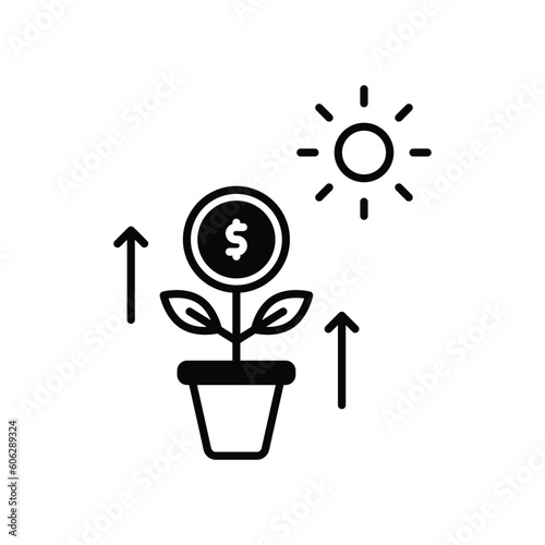 Sustainable Growth icon vector stock illustration.