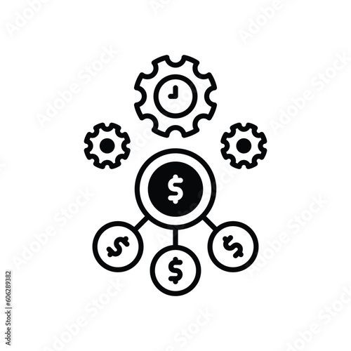 Efficient Management icon vector stock illustration.