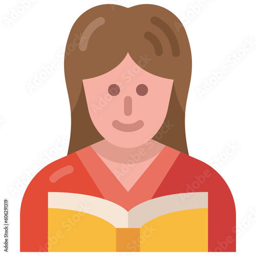 woman flat icon