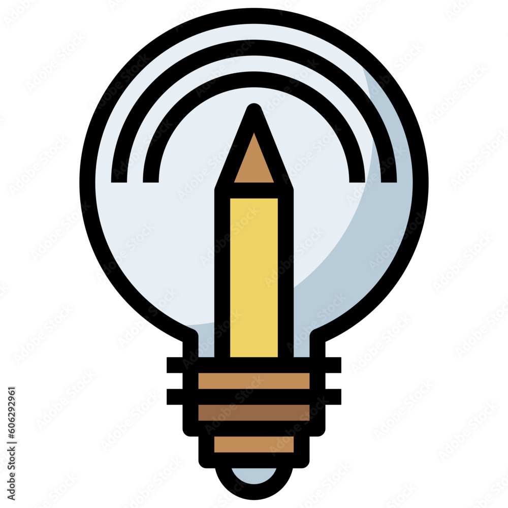 Fototapeta premium inspiration line icon,linear,outline,graphic,illustration