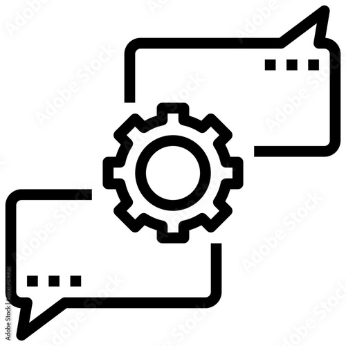 conversation line icon,linear,outline,graphic,illustration