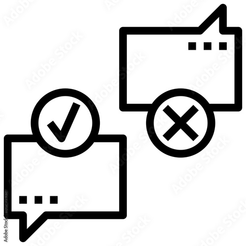 talk line icon,linear,outline,graphic,illustration