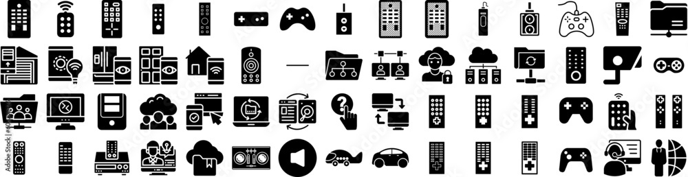 Set Of Remote Icons Isolated Silhouette Solid Icon With Communication, Internet, Business, Home, Technology, Work, Laptop Infographic Simple Vector Illustration Logo Set Of Remote Icons Isolated Silhouette Solid Icon With Communication, Internet, Business, Home, Technology, Work, Laptop Infographic Simple Vector Illustration Logo