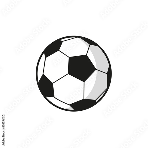 Soccer. Vector illustration of a ball. Isolated on a blank, editable background.