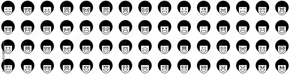 Set Of Emoticon Icons Isolated Silhouette Solid Icon With Vector, Symbol, Sign, Emoticon, Icon, Set, Face Infographic Simple Vector Illustration Logo Set Of Emoticon Icons Isolated Silhouette Solid Icon With Vector, Symbol, Sign, Emoticon, Icon, Set, Face Infographic Simple Vector Illustration Logo