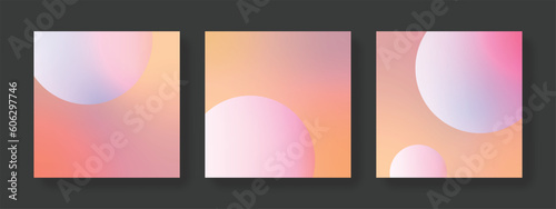 Business social media layouts, editable square templates for serious company, elegant web banner set, mobile design for marketing purposes