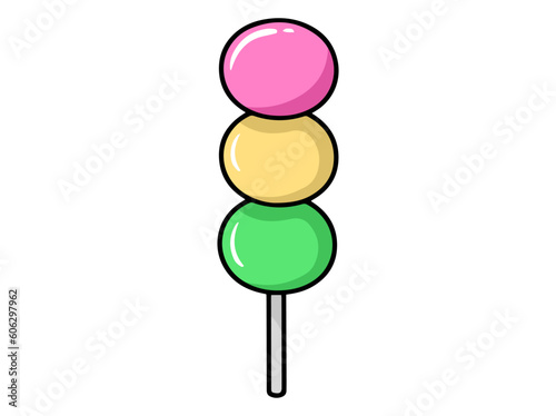 Dango stick Clip Art Illustration