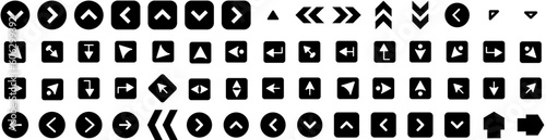 Set Of Chevron Icons Isolated Silhouette Solid Icon With Illustration, Pattern, Chevron, Vector, Arrow, Design, Background Infographic Simple Vector Illustration Logo