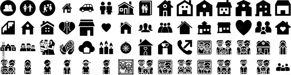 Set Of Family Icons Isolated Silhouette Solid Icon With Father, Family, People, Kid, Happy, Mother, Daughter Infographic Simple Vector Illustration Logo Set Of Family Icons Isolated Silhouette Solid Icon With Father, Family, People, Kid, Happy, Mother, Daughter Infographic Simple Vector Illustration Logo