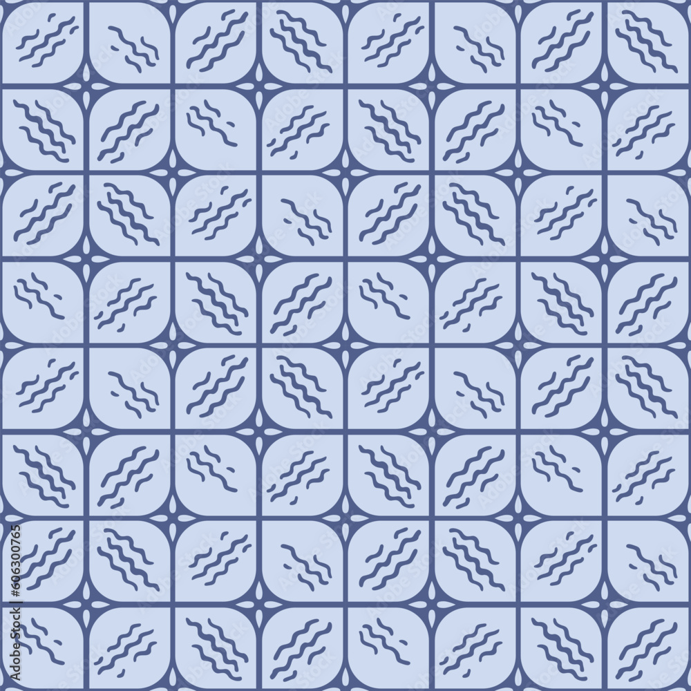 Japanese Square Petal Mosaic Vector Seamless Pattern Japanese Square Petal Mosaic Vector Seamless Pattern