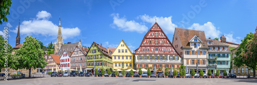 Enchanting Market Square in the Charming Town of Esslingen, Germany