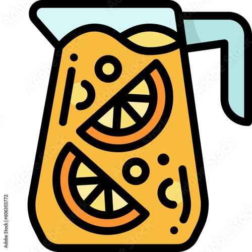 lemonade filled outline icon