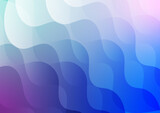 Line wave dynamic blue gradient decoration banner background