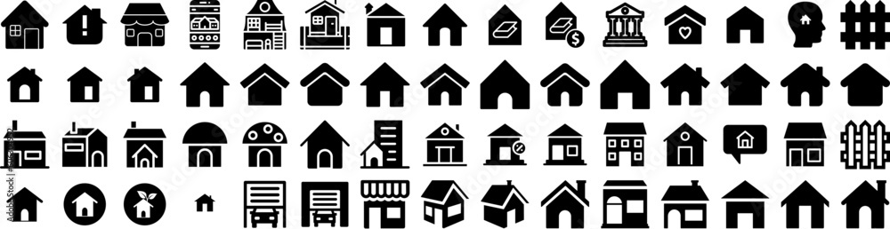 Set Of House Icons Isolated Silhouette Solid Icon With Home, Estate, Property, House, Residential, Building, Architecture Infographic Simple Vector Illustration Logo Set Of House Icons Isolated Silhouette Solid Icon With Home, Estate, Property, House, Residential, Building, Architecture Infographic Simple Vector Illustration Logo