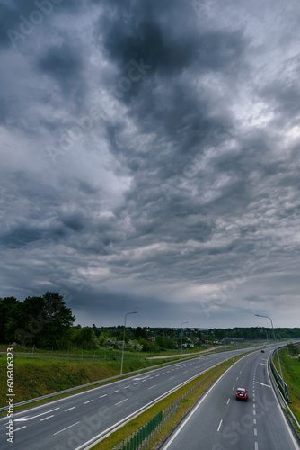 RAINN CLOUDS - Weather breakdown on the expressway photo