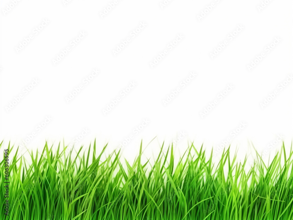 Fototapeta premium Grass isolated on white with copy space
