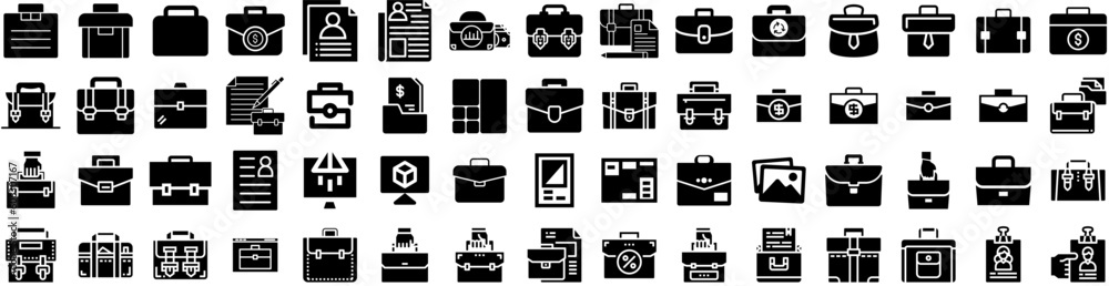 Set Of Portfolio Icons Isolated Silhouette Solid Icon With Marketing, Management, Concept, Portfolio, Layout, Business, Vector Infographic Simple Vector Illustration Logo Set Of Portfolio Icons Isolated Silhouette Solid Icon With Marketing, Management, Concept, Portfolio, Layout, Business, Vector Infographic Simple Vector Illustration Logo