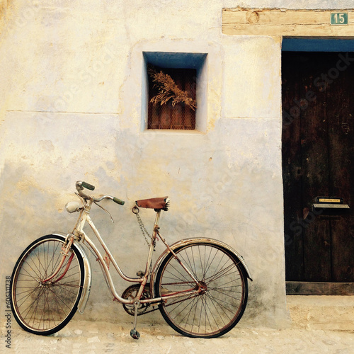 Bicicleta en la puerta de casa © Nadia