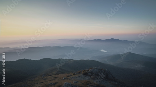 Sunrise view from the top of mountain © AhmadSoleh