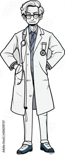  Feel at ease with this approachable cartoon image of a doctor.