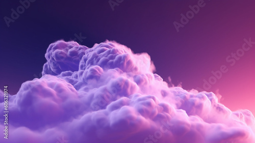 Violet neon glow sky background