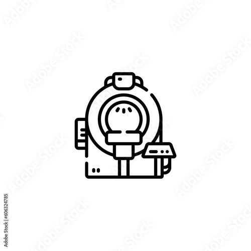 mri icon with black color