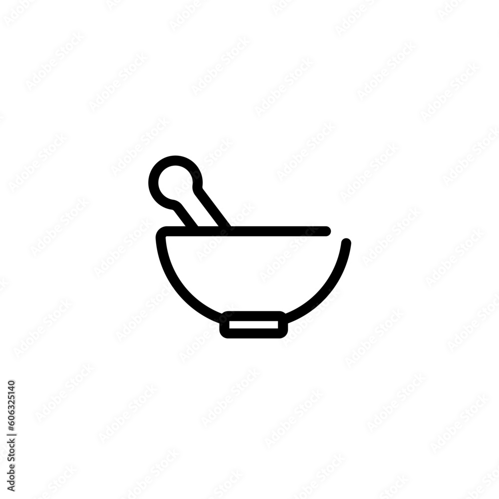 pestle and mortar sign symbol vector pestle and mortar sign symbol vector