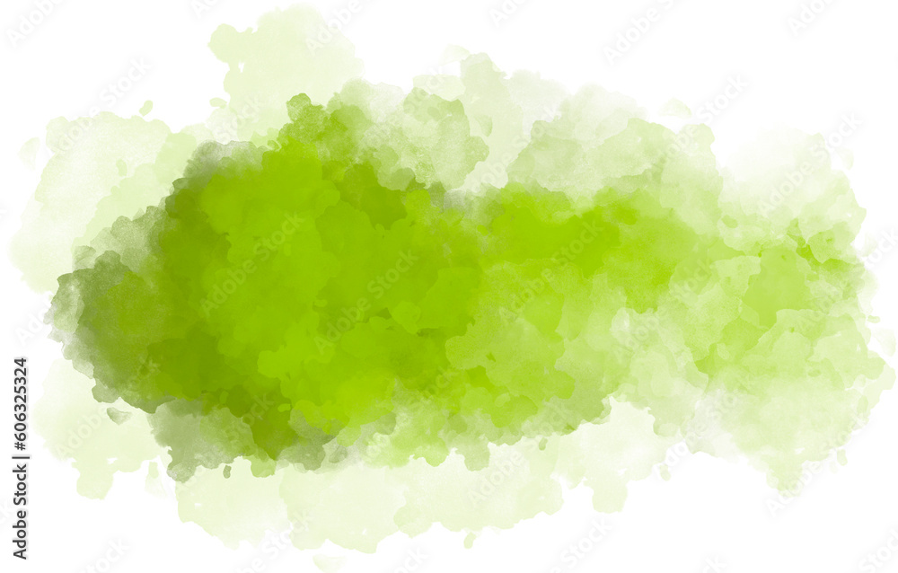 green water color