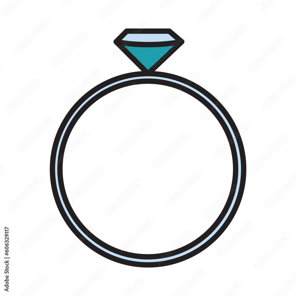 Filled Line DIAMOND RING design vector icon design vector line icon svg Filled Line DIAMOND RING design vector icon design vector line icon svg