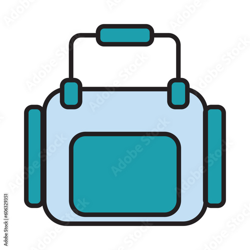 Filled Line TRAVEL BAG design vector icon design vector line icon svg