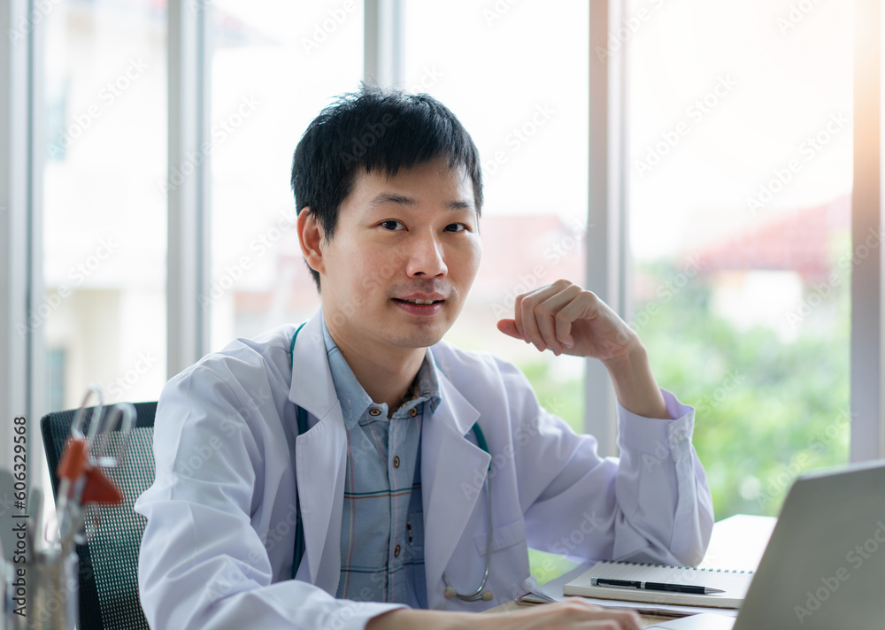 Portrait doctor, confident male at office Portrait doctor, confident male at office