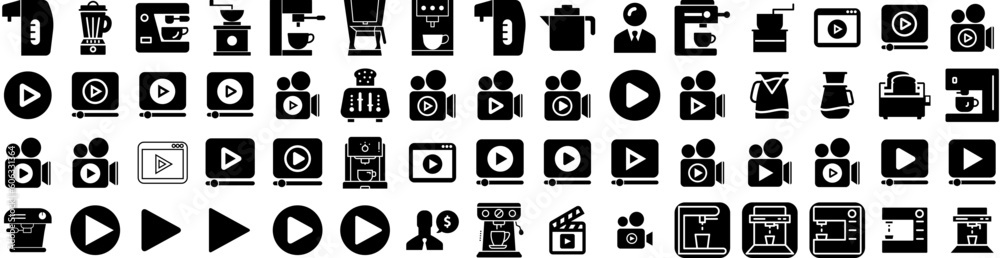 Set Of Maker Icons Isolated Silhouette Solid Icon With Drink, Kitchen, Appliance, Maker, Machine, Beverage, Modern Infographic Simple Vector Illustration Logo Set Of Maker Icons Isolated Silhouette Solid Icon With Drink, Kitchen, Appliance, Maker, Machine, Beverage, Modern Infographic Simple Vector Illustration Logo