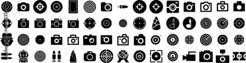 Set Of Shoot Icons Isolated Silhouette Solid Icon With Comet, Background, Black, Shooting, Star, Abstract, Sky Infographic Simple Vector Illustration Logo