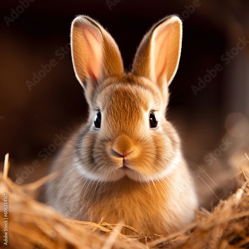Adorable American Bunny with Floppy Ears, A Bundle of Cuteness © Emojibb.Family